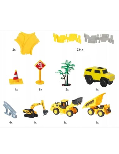 Statybos aikštelė su lankstoma trasa...