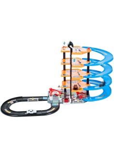 Automobilių stovėjimo aikštelė su trasa ir automobiliais 2