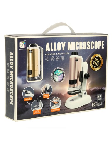 Mokomasis mokyklinis mikroskopas vaikams