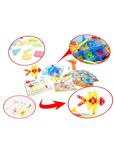 3 in 1 Mozaika su varžtais ir...