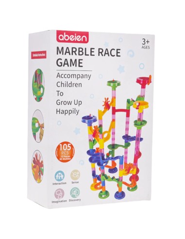 Marble čiuožykla, kamuoliukų takelis...