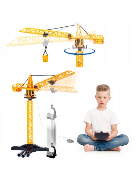 Nuotolinių būdų valdomas 55 cm statybinis kranas