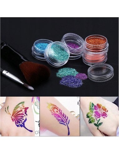 Didelis rinkinys tatuiruotėms Glitter...
