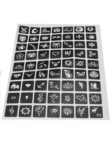 Didelis rinkinys tatuiruotėms Glitter...