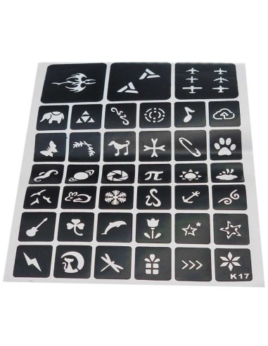 Didelis rinkinys tatuiruotėms Glitter...