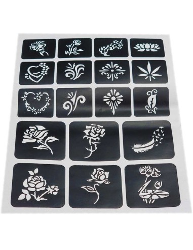 Didelis rinkinys tatuiruotėms Glitter...