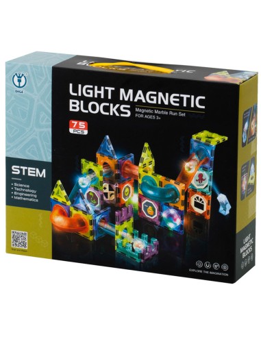 Magnetiniai blokai su šviečiančiu...