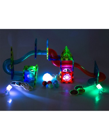 Magnetiniai blokai su šviečiančiu...