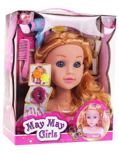 Šviesi plaukų modeliavimo galva su...