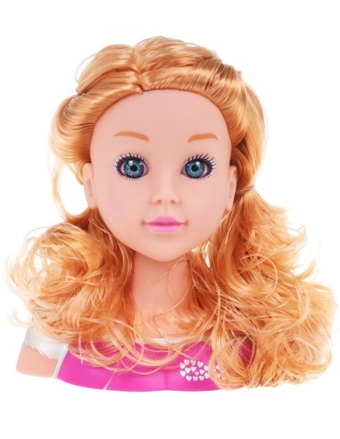 Šviesi plaukų modeliavimo galva su...