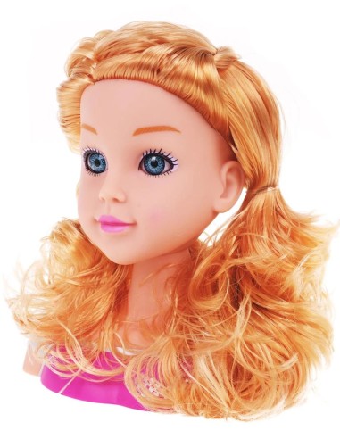 Šviesi plaukų modeliavimo galva su...