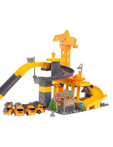 Statybvietė su transporto priemonėmis...