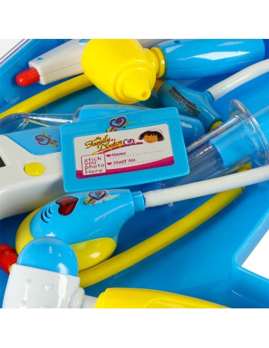 Mėlynas gydytojo lagamino rinkinys su...