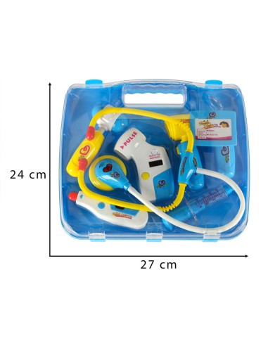 Mėlynas gydytojo lagamino rinkinys su...