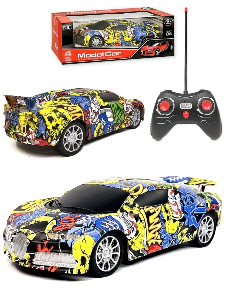 Greitas RC automobilis su Grafiti Dizainu