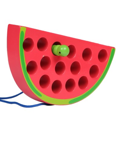 Medinis žaislas - Arbūzas su virvute...