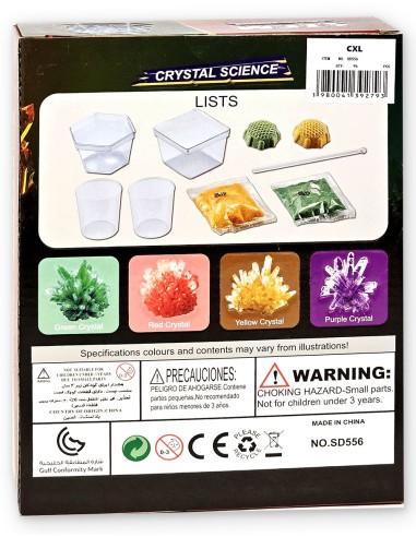 Kristalų augimo mokslo eksperimentas...