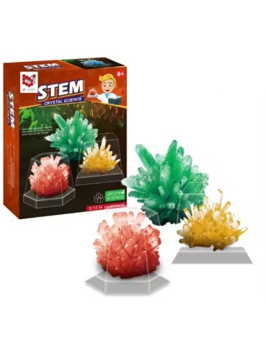 Kristalų augimo mokslo eksperimentas...