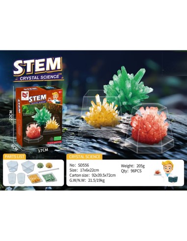 Kristalų augimo mokslo eksperimentas...