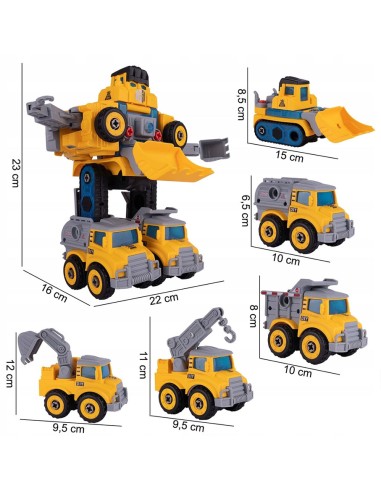 5-in-1 statybiniai automobiliai,...