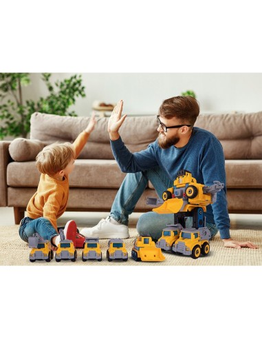 5-in-1 statybiniai automobiliai,...