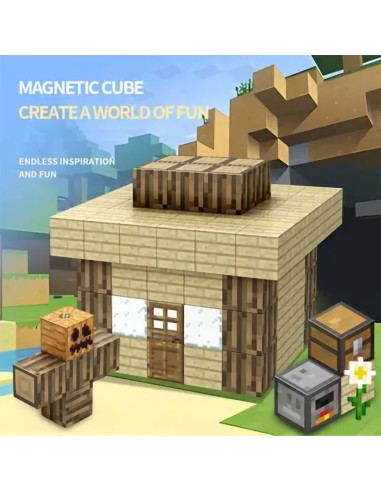 78 vnt Minecraft magnetiniai blokai kubeliai