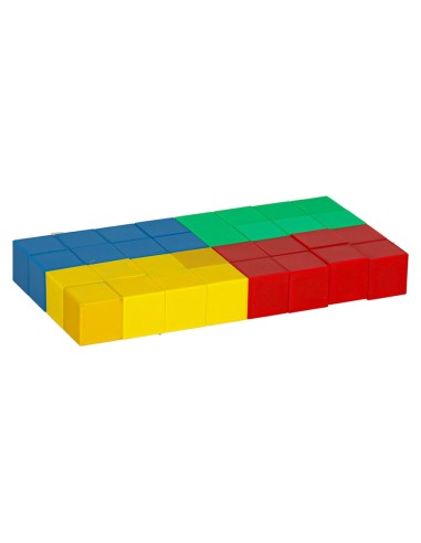 32 Spalvotos magnetinės kaladėlės - smagiam ir kūrybiškam žaidimui!