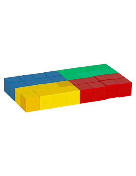 32 Spalvotos magnetinės kaladėlės - smagiam ir kūrybiškam žaidimui!