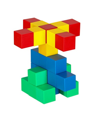 32 Spalvotos magnetinės kaladėlės - smagiam ir kūrybiškam žaidimui!