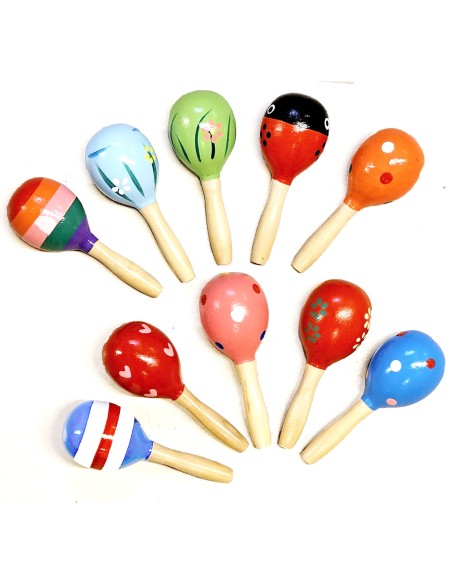 Medinis instrumentas - barškutis Marakasa 12 cm