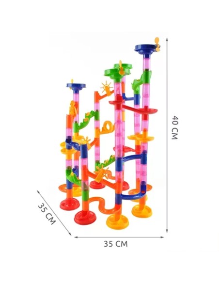 Kamuoliukų Magija: Konstruok, Stebėk ir Mokykis!