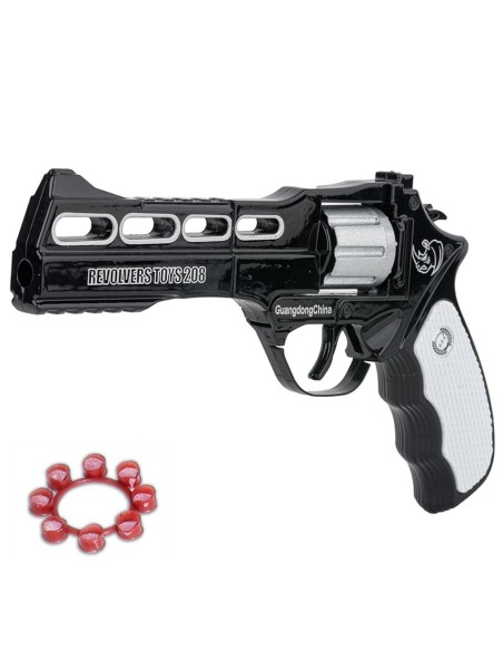 Juodas metalinis revolveris 8 pistonams, MPS208-1