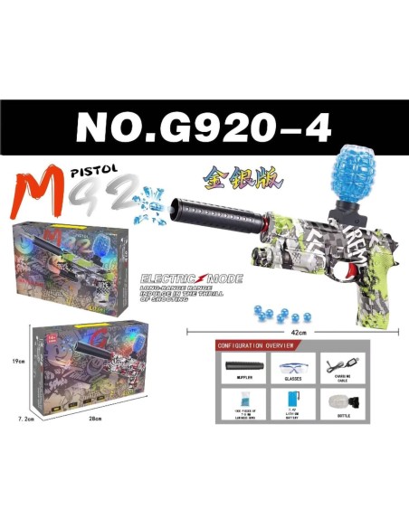 Pistoletas šaudo Orbiz kamuoliukais, įkraunamas Graffiti G920