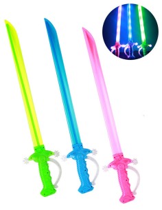 Šviečiantis su garsų kardas 67 cm