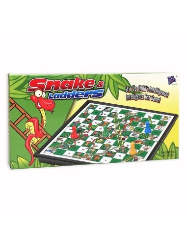 Klasikinis stalo žaidimas su kauliukais "Gyvatė ir kopėčios"