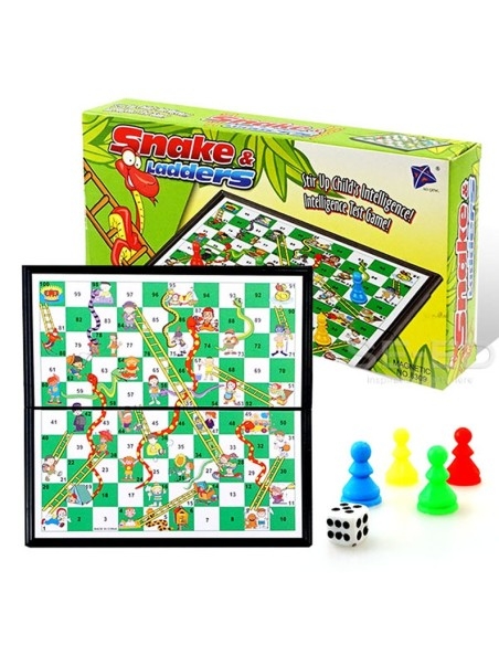 Klasikinis stalo žaidimas su kauliukais "Snake & Ladders"