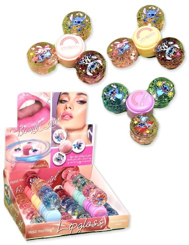 Brilho Stitch Lip Gloss - lūpų aliejus ir spinner
