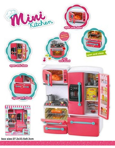 Vaikų virtuvėlės žaidimų rinkinys su šviesa ir muzika