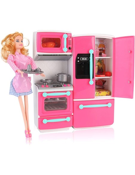 Barbės Virtuvėlė - Mažųjų Šefų Džiaugsmas su Muzika ir Šviesomis