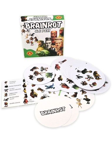 „Brainrot Ale Pary“ – pašėlęs Dobble tipo žaidimas su Italian Memes Animals personažais