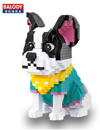 „Balody“ 3D Prancūzų Buldogas: Pasistatyk Mieliausią Draugą iš Mini Blokelių!