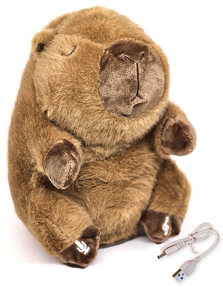 Šokantis ir Kalbantis Kapibara: Muzikinis Pliušinis Žaislas su USB Įkrovimu!