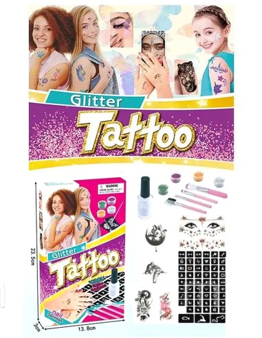 Bling Bling Tatuiruotės: Blizgančio Kūno Meno Rinkinys – Tobulas Pramogai ir Šventėms!