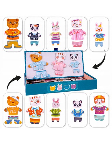 Magnetinė meškiuko dėlionė su...