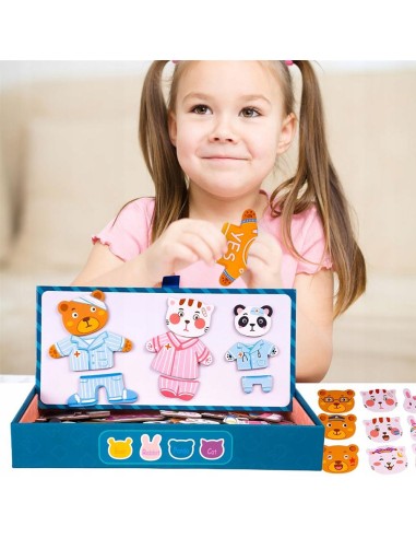 Magnetinė meškiuko dėlionė su...