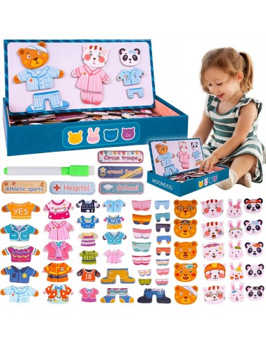 Magnetinė meškiuko dėlionė su...