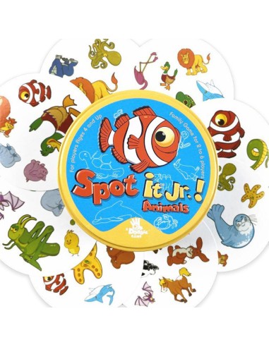„Aš matau!“: „Spot It! Jr. Animals“ – Greitas Kortų Žaidimas Visai Šeimai!