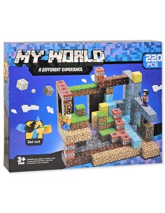 220 vnt Minecraft magnetiniai blokai kubeliai