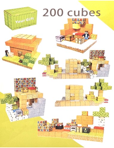 100 vnt Minecraft magnetiniai blokai...