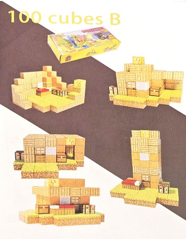 100 vnt Minecraft magnetiniai blokai...